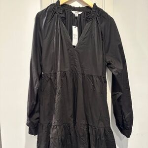 NWT BB Dakota for Steve Madden black long sleeve tiered minidress in size medium